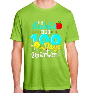 My Teacher Survived 100 Days Of Me Funny Adult ChromaSoft Performance T-Shirt