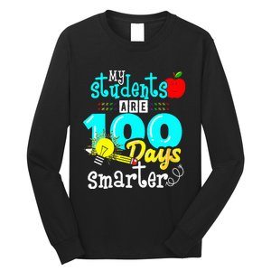 My Teacher Survived 100 Days Of Me Funny Long Sleeve Shirt