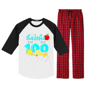 My Teacher Survived 100 Days Of Me Funny Raglan Sleeve Pajama Set