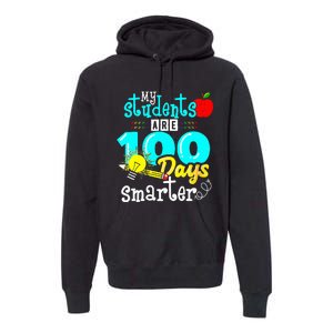 My Teacher Survived 100 Days Of Me Funny Premium Hoodie