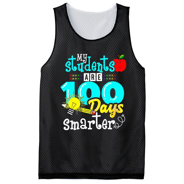 My Teacher Survived 100 Days Of Me Funny Mesh Reversible Basketball Jersey Tank