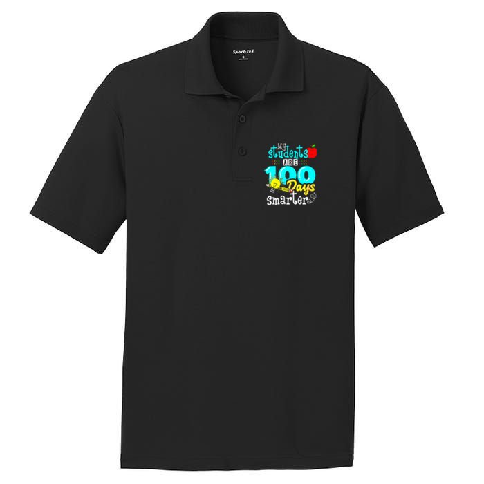 My Teacher Survived 100 Days Of Me Funny PosiCharge RacerMesh Polo