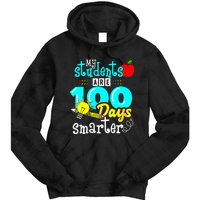 My Teacher Survived 100 Days Of Me Funny Tie Dye Hoodie