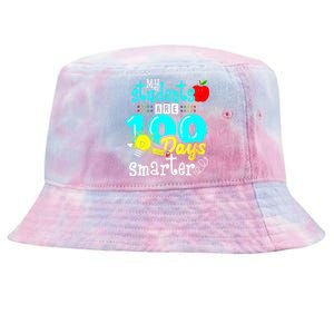 My Teacher Survived 100 Days Of Me Funny Tie-Dyed Bucket Hat