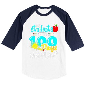 My Teacher Survived 100 Days Of Me Funny Baseball Sleeve Shirt