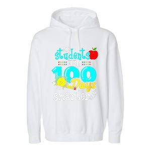 My Teacher Survived 100 Days Of Me Funny Garment-Dyed Fleece Hoodie