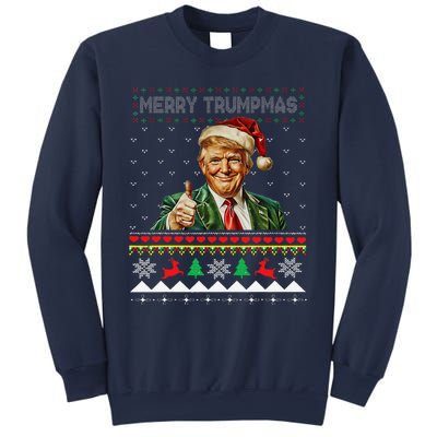 Merry Trumpmas Santa Trumpchristmas Pajamas Funny Sweatshirt