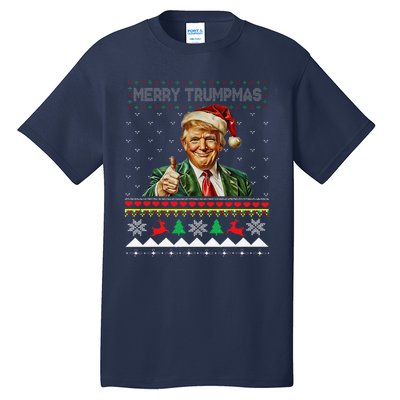 Merry Trumpmas Santa Trumpchristmas Pajamas Funny Tall T-Shirt