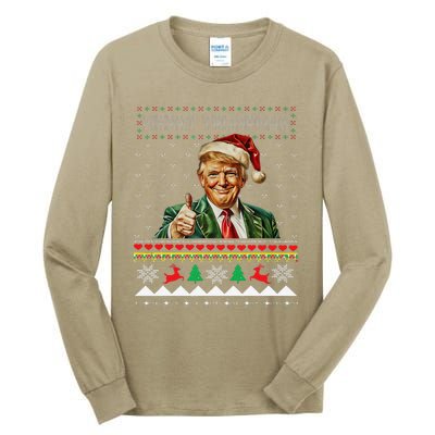 Merry Trumpmas Santa Trumpchristmas Pajamas Funny Tall Long Sleeve T-Shirt