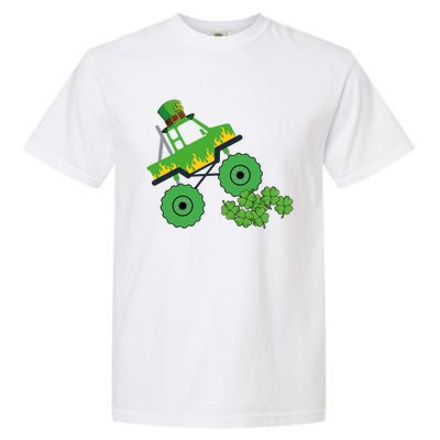 Monster Truck St Patrick Day Funny Gift Garment-Dyed Heavyweight T-Shirt