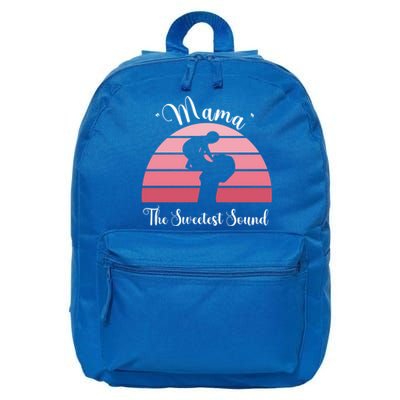 Mama The Sweetest Sound I Love You Mom And Grandmom Gift 16 in Basic Backpack