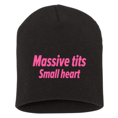 Massive Tits Small Heart Short Acrylic Beanie