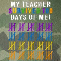 My Teacher Survived 100 Days Of Me Funny Legacy Tie Dye Trucker Hat