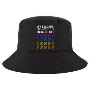 My Teacher Survived 100 Days Of Me Funny Cool Comfort Performance Bucket Hat