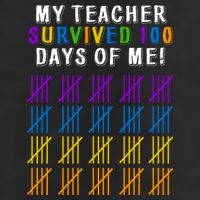 My Teacher Survived 100 Days Of Me Funny 25L Jumbo Tote
