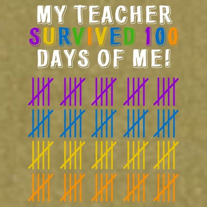 My Teacher Survived 100 Days Of Me Funny Garment-Dyed Women's Muscle Tee