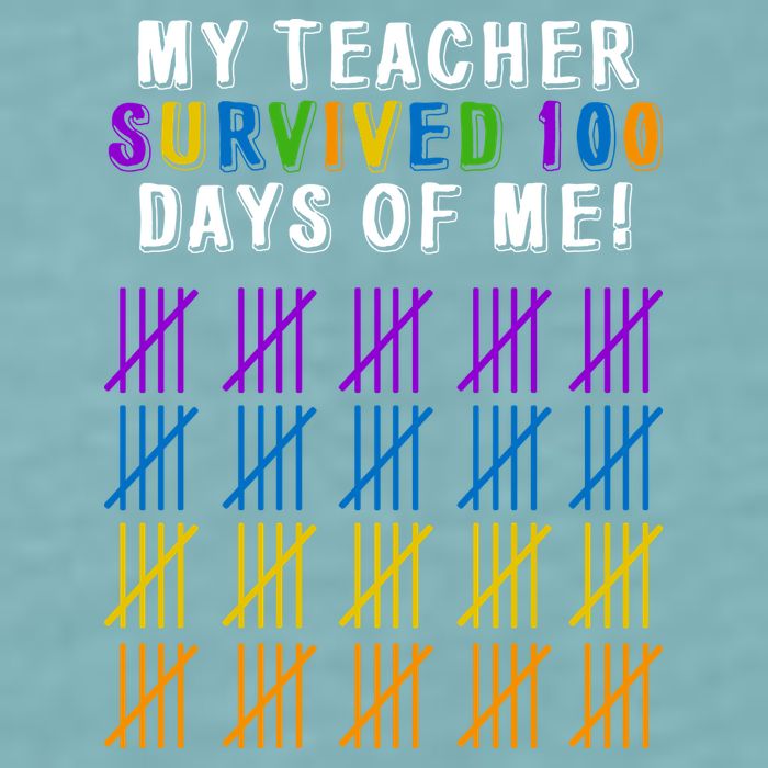My Teacher Survived 100 Days Of Me Funny Sueded Cloud Jersey T-Shirt