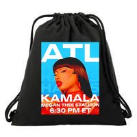 Megan Thee Stallion Set To Perform In Atlanta For Kamala Drawstring Bag