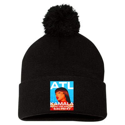 Megan Thee Stallion Set To Perform In Atlanta For Kamala Pom Pom 12in Knit Beanie