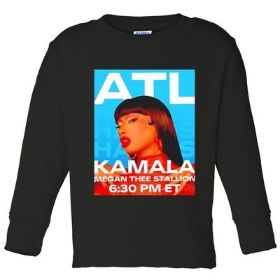 Megan Thee Stallion Set To Perform In Atlanta For Kamala Toddler Long Sleeve Shirt