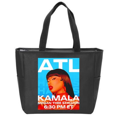 Megan Thee Stallion Set To Perform In Atlanta For Kamala Zip Tote Bag