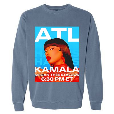 Megan Thee Stallion Set To Perform In Atlanta For Kamala Garment-Dyed Sweatshirt
