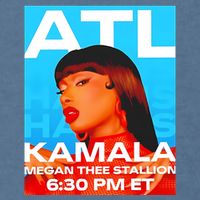 Megan Thee Stallion Set To Perform In Atlanta For Kamala Garment-Dyed Sweatshirt