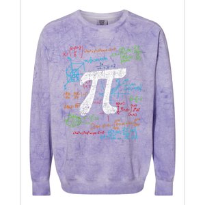 Math Teacher Student Happy Pi Day Great Gift Colorblast Crewneck Sweatshirt