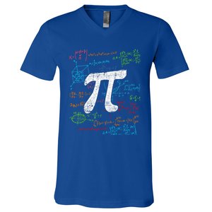 Math Teacher Student Happy Pi Day Great Gift V-Neck T-Shirt