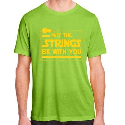 May The Strings Be With You Violinist Violin Player Adult ChromaSoft Performance T-Shirt