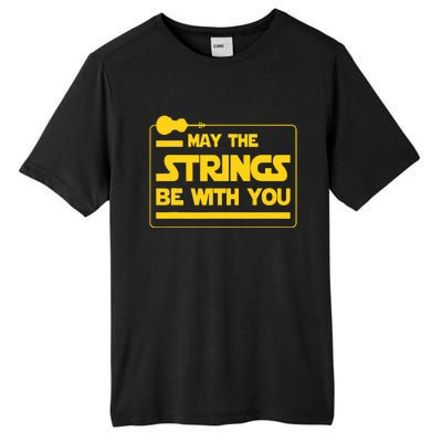 May The Strings Be With You Violinist Violin Player Tall Fusion ChromaSoft Performance T-Shirt