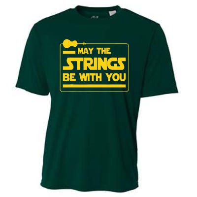 May The Strings Be With You Violinist Violin Player Cooling Performance Crew T-Shirt