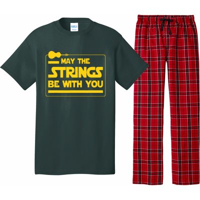 May The Strings Be With You Violinist Violin Player Pajama Set