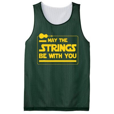 May The Strings Be With You Violinist Violin Player Mesh Reversible Basketball Jersey Tank