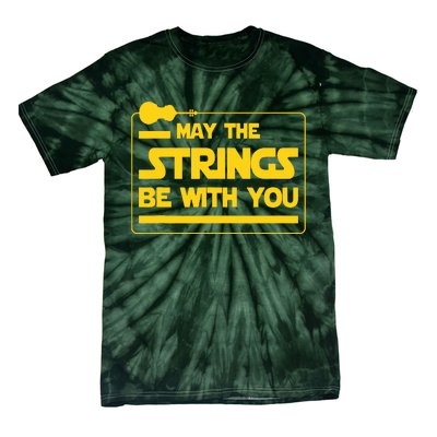 May The Strings Be With You Violinist Violin Player Tie-Dye T-Shirt