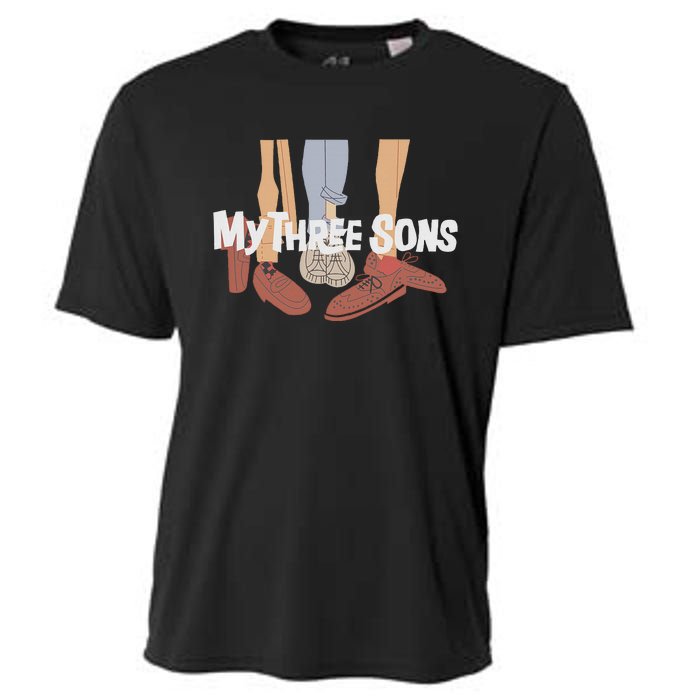 My Three Sons Shoes Retro Lover Gift Cooling Performance Crew T-Shirt