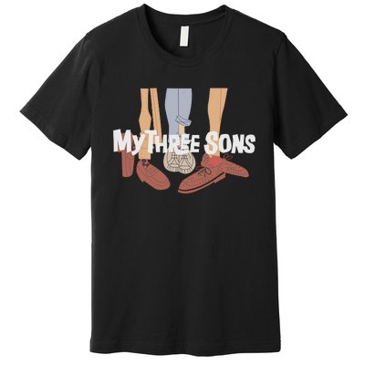 My Three Sons Shoes Retro Lover Gift Premium T-Shirt