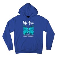 Me Too Sexual Assault Awareness Teal Butterfly Great Gift Hoodie