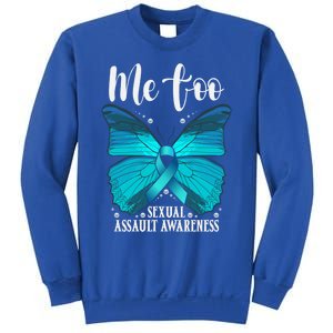 Me Too Sexual Assault Awareness Teal Butterfly Great Gift Sweatshirt