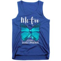 Me Too Sexual Assault Awareness Teal Butterfly Great Gift Tank Top