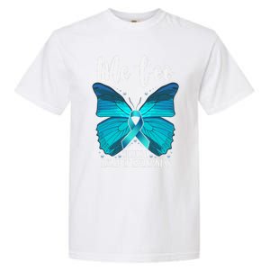 Me Too Sexual Assault Awareness Teal Butterfly Great Gift Garment-Dyed Heavyweight T-Shirt