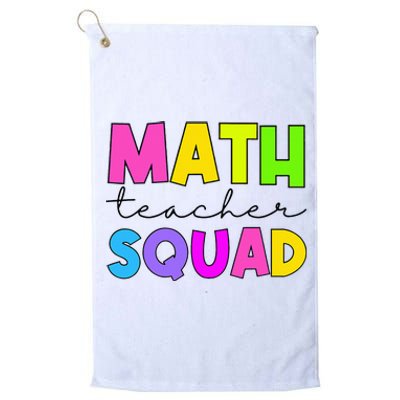 Math Teacher Squad Platinum Collection Golf Towel