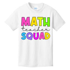 Math Teacher Squad Kids T-Shirt