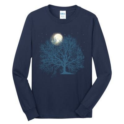 Moon Tree Star Tall Long Sleeve T-Shirt