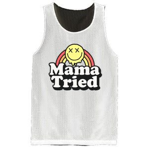 Mama Tried Sarcastic Mesh Reversible Basketball Jersey Tank