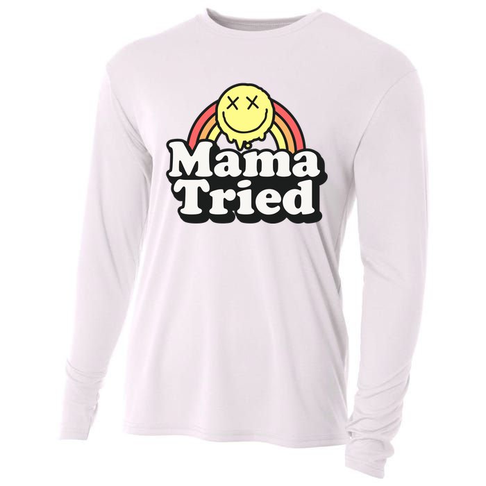 Mama Tried Sarcastic Cooling Performance Long Sleeve Crew