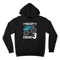 Monster Truck Shark 3rd Birthday Boy 3 Three Hoodie