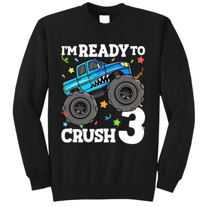 Monster Truck Shark 3rd Birthday Boy 3 Three Sweatshirt