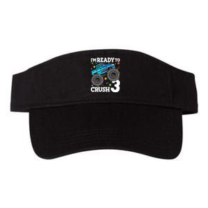 Monster Truck Shark 3rd Birthday Boy 3 Three Valucap Bio-Washed Visor