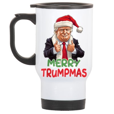 Merry Trumpmas Santa Claus Donald Trump Stainless Steel Travel Mug